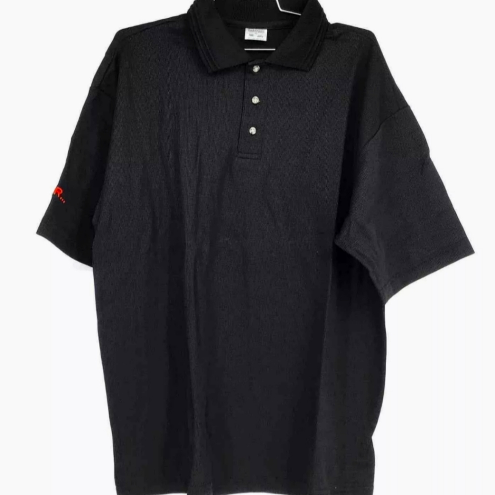 Superior Black Cotton Polyester Savor collared Shirts Large New 20 available